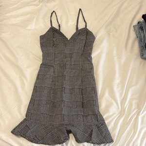 Plaid summer bodycon dress